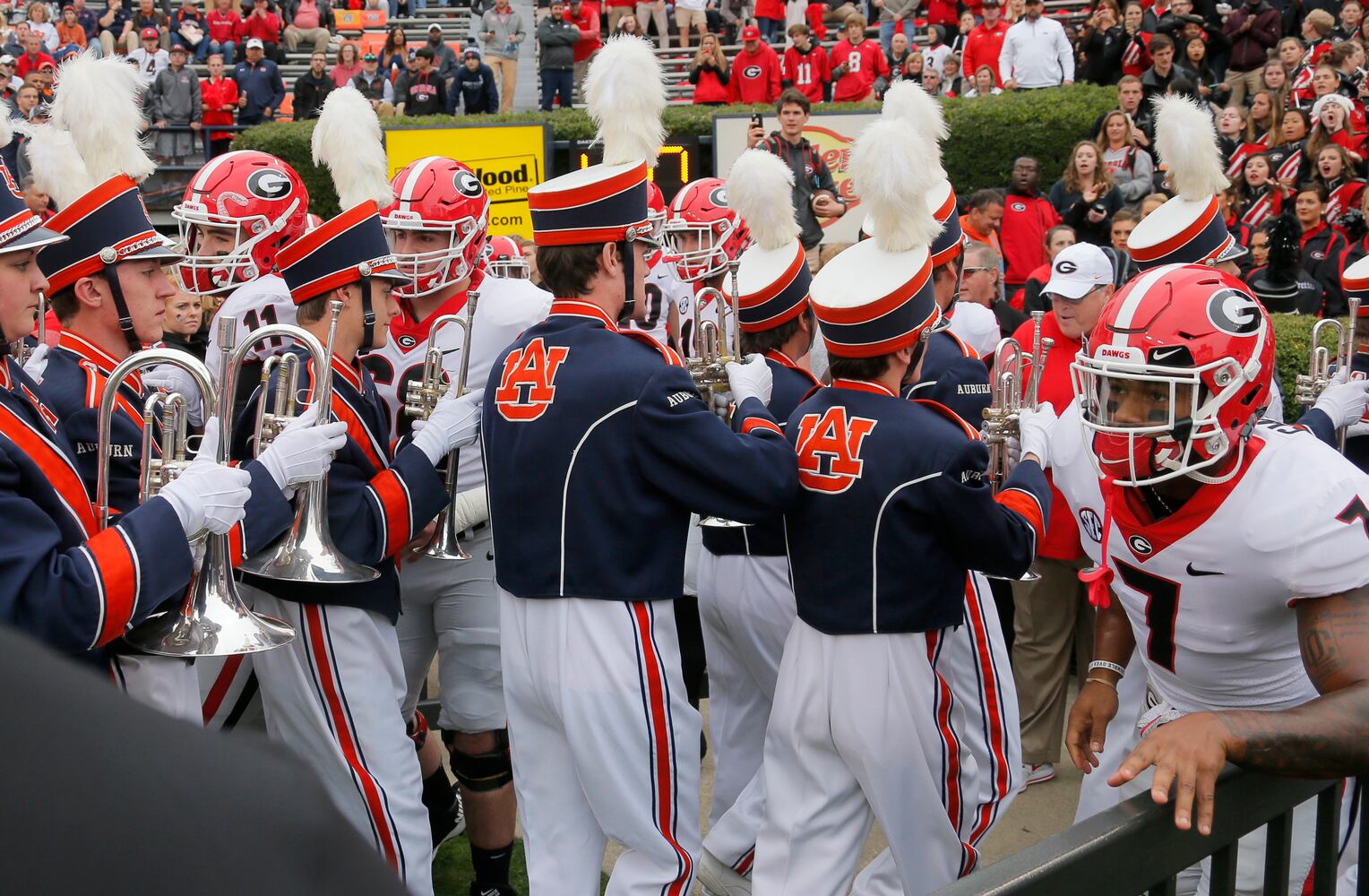 Photos: Bulldogs battle Auburn, seek 10-0 record
