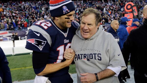 Tom Brady and Bill Belichick are postseason bros.