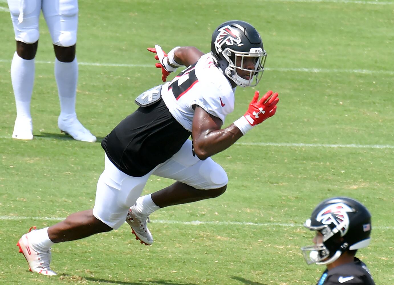 Falcons football training camp practice
