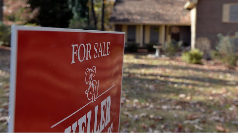 For sale sign in Cobb County. AJC file photo