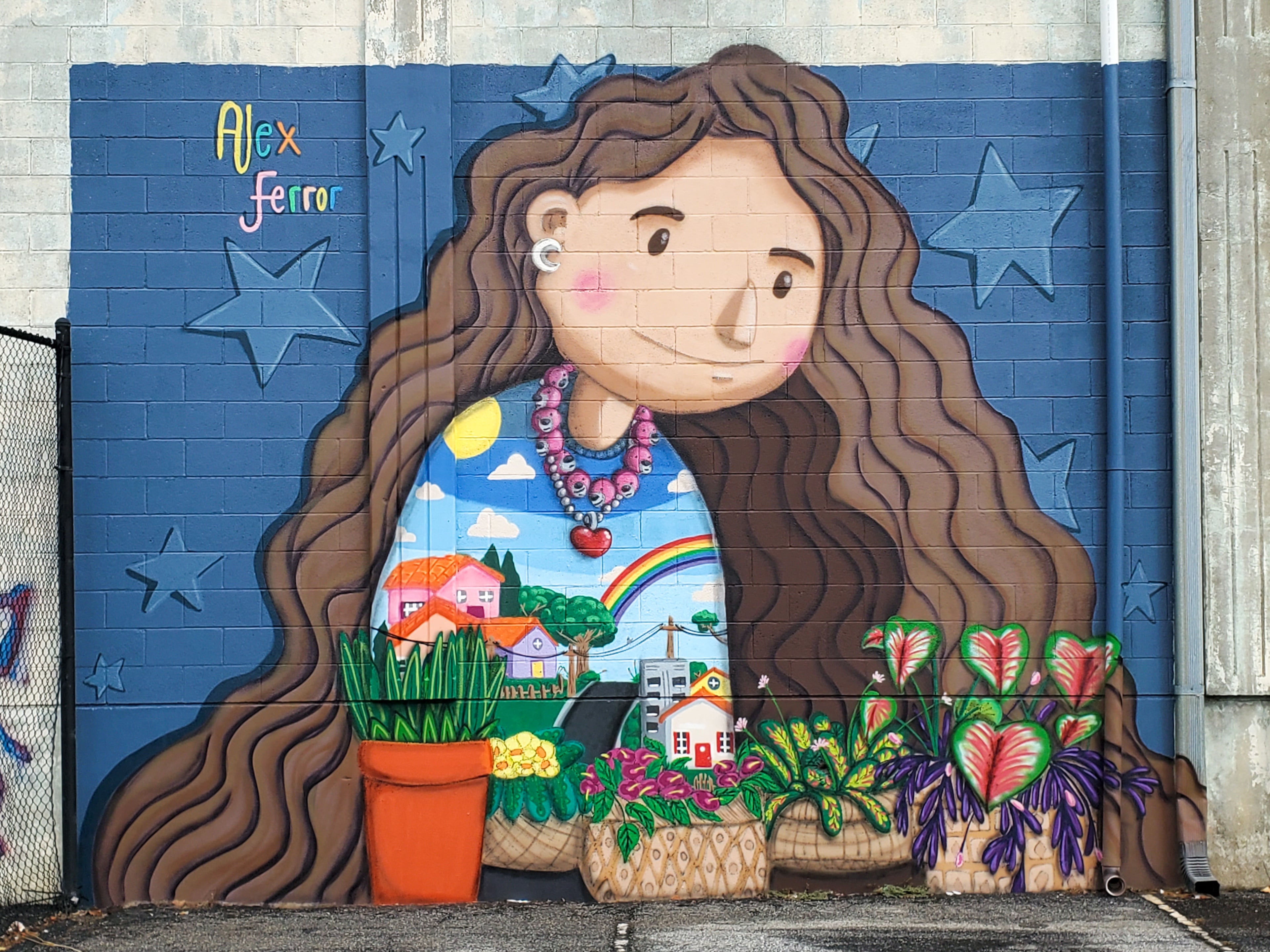 Alex Ferror's mural. (Courtesy of Arthur Rudick)