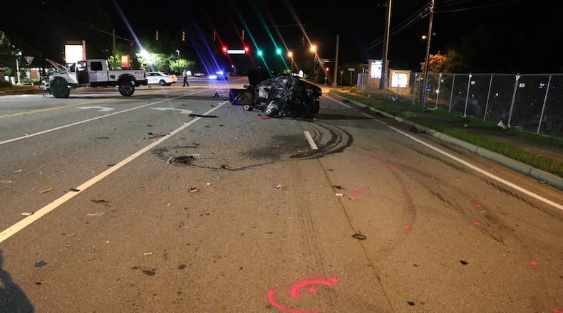 A 27-year-old man has been charged with vehicular homicide after a crash while street racing left a 50-year-old man dead, Gwinnett County police said.