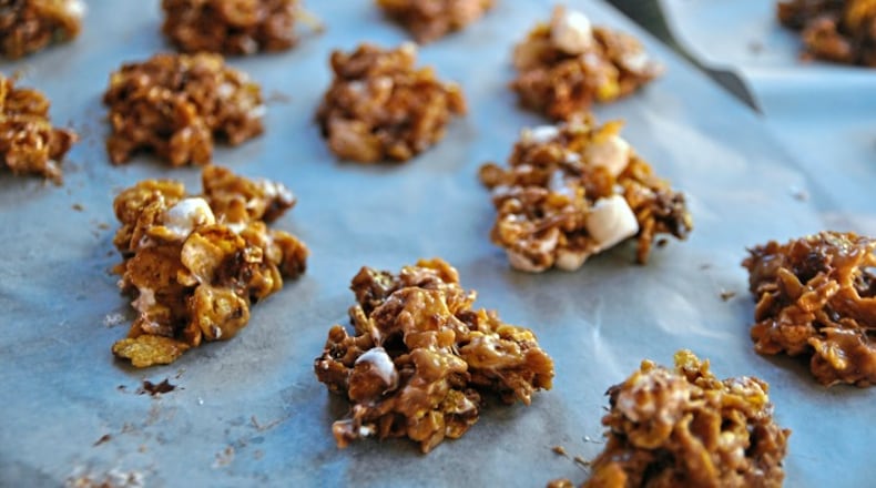 No-Bake Chocolate-Fluffernutter Cookies. (Gretchen McKay/Pittsburgh Post-Gazette/TNS)
