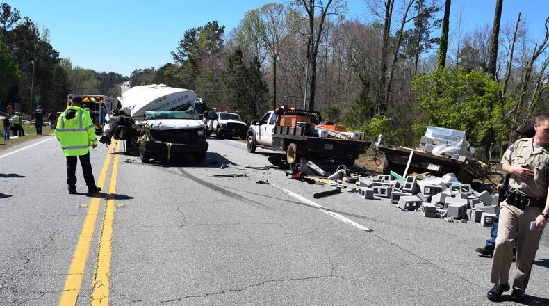 Augusta Preparatory Day School's golf coach, Chuck Mason, is in critical condition after a bus carrying him and the team hit a flatbed truck Thursday afternoon.