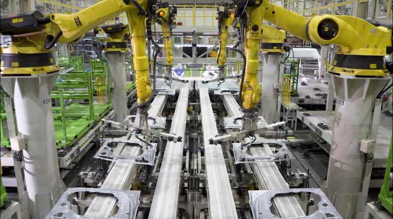 Kia Georgia's plant is in West Point, Georgia, where robotics are among the technologies used for manufacturing. Source: Kia Georgia