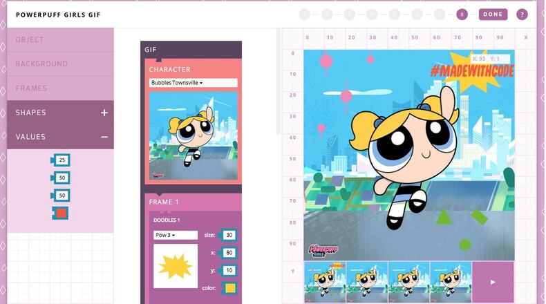 The Powerpuff Girls’ Bubbles will be central to a campaign to teach young people the joys of coding in a collaboration between Atlanta-based Cartoon Network and Internet giant Google.
