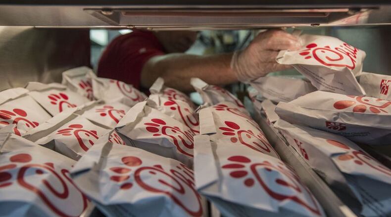 Chick-fil-A of West Cobb will begin serving lunch Sept. 7 and 8 and breakfast and lunch Sept. 11 at the Senior Wellness Center, 1150 Powder Springs St., Marietta. AJC file photo