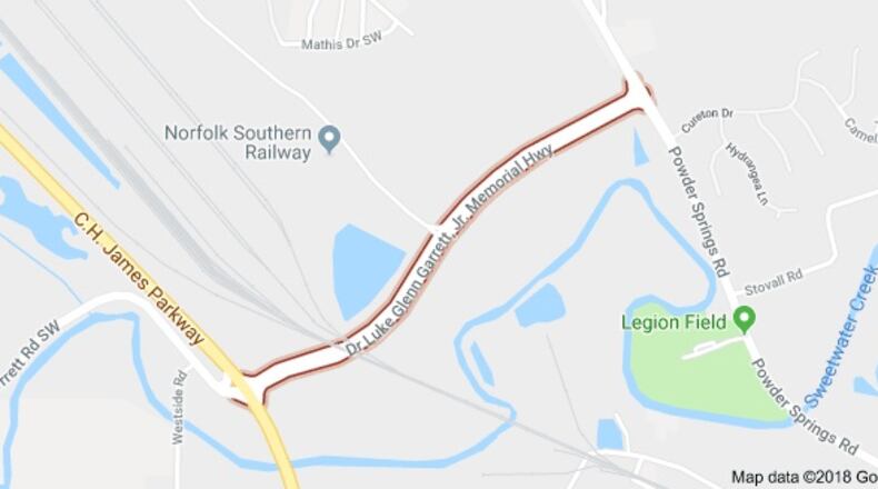 Concerning many nearby Clarkdale and Cureton Woods residents, a new facility will be built by Taylor & Mathis on 54 acres northwest of the Austell fire station on Dr. Luke Glenn Garrett Jr. Memorial Highway at Austell-Powder Springs Road. Courtesy of Google
