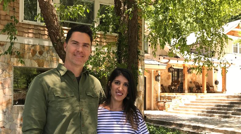 Ken and Anita Corsini of "Flip or Flop Atlanta" at their Woodstock home. CREDIT: Rodney Ho/rho@ajc.com