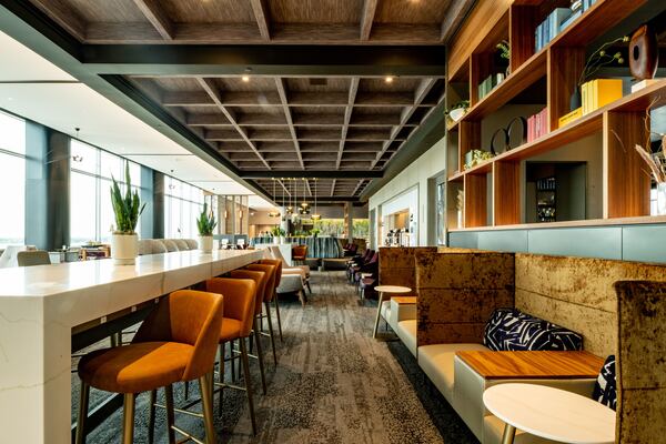 Delta Air Lines celebrates the opening of the new Concourse D Sky Club at Hartsfield-Jackson Atlanta International Airport on Monday. (Chris Rank/Rank Studios)