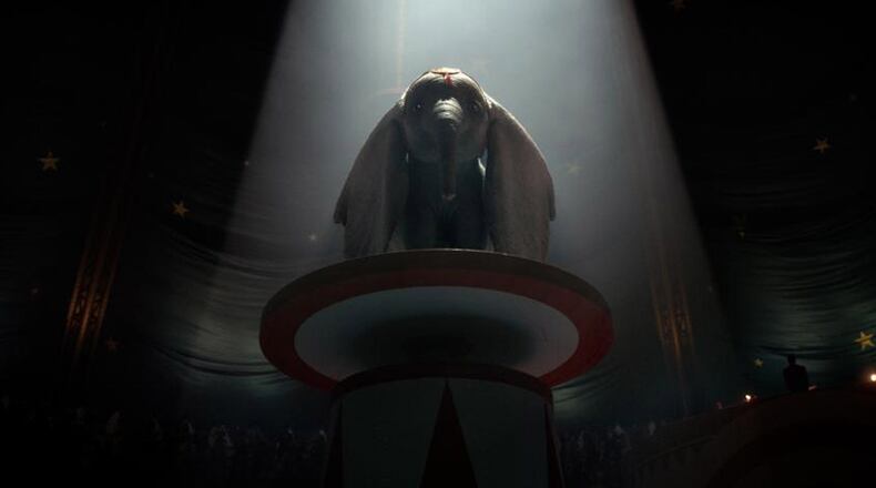 A still frame from "Dumbo," directed by Tim Burton and starring Colin Farrell, Michael Keaton, Danny DeVito, Eva Green and Alan Arkin.