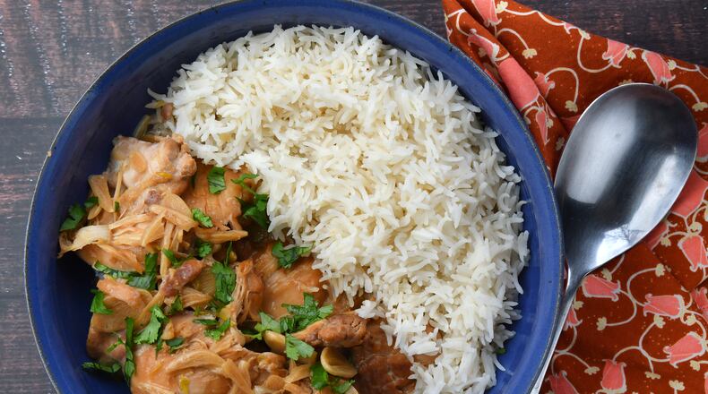 Quick-Braised Coconut Chicken. (CHRIS HUNT FOR THE ATLANTA JOURNAL-CONSTITUTION)