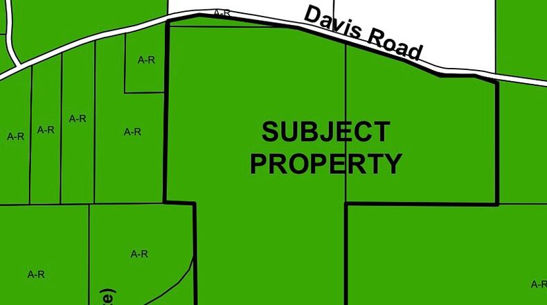 A judge has ordered the Fayette County Board of Commissioners to reconsider a developer’s request to rezone 213 acres for residential development. Courtesy Fayette County
