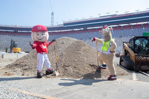 MLB Speedway Classic Open House Event marking the construction of a baseball field at Bristol Motor Speedway in Bristol, Tenn., Tuesday, June 24, 2025. (Ben Earp/Ben Earp Photography via AP)