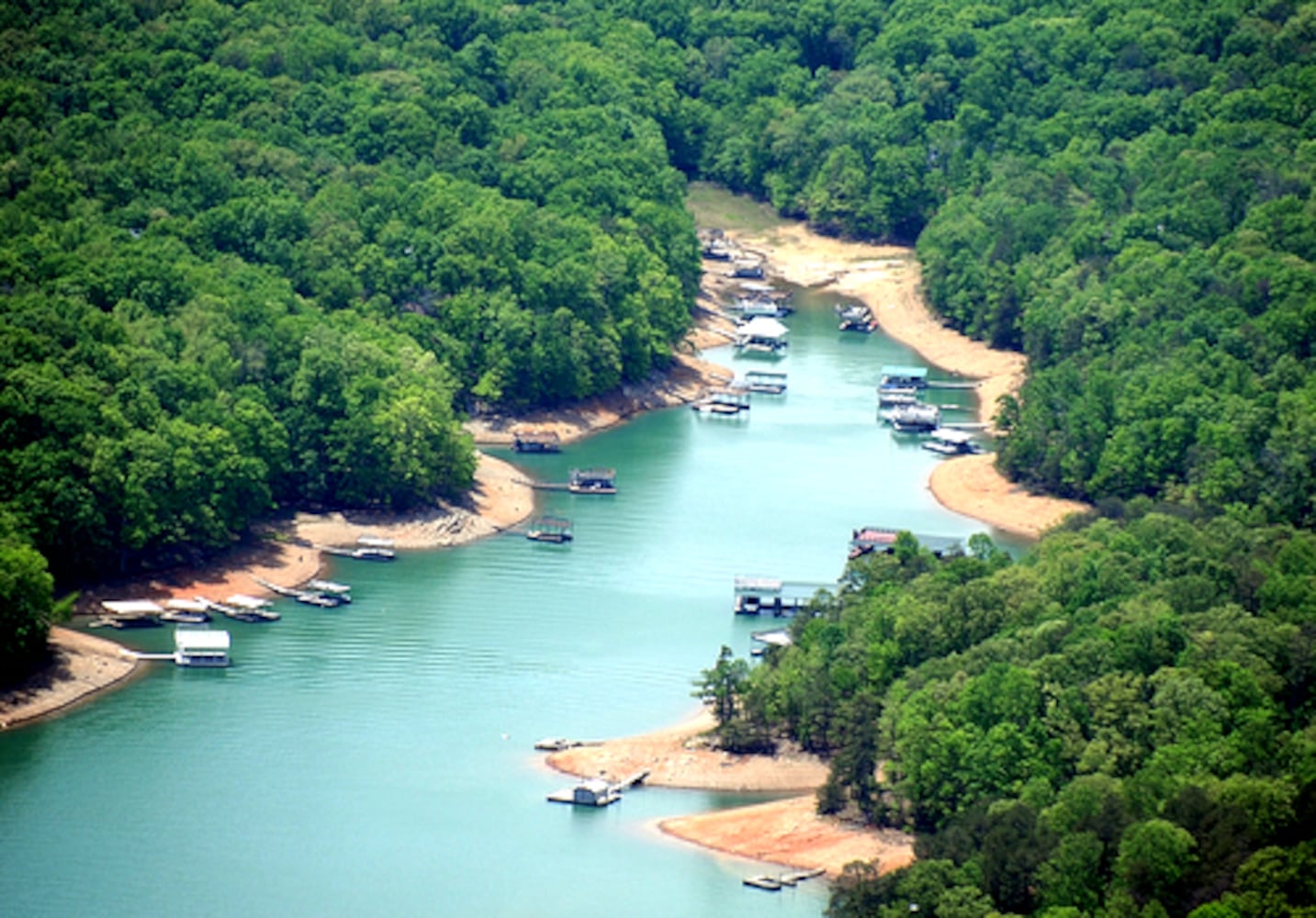 On a May day, Lake Lanier from the air