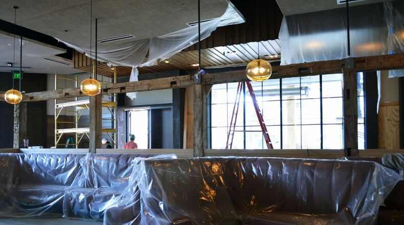 From the back of the restaurant, you see this steakhouse has more natural light than traditional establishments.