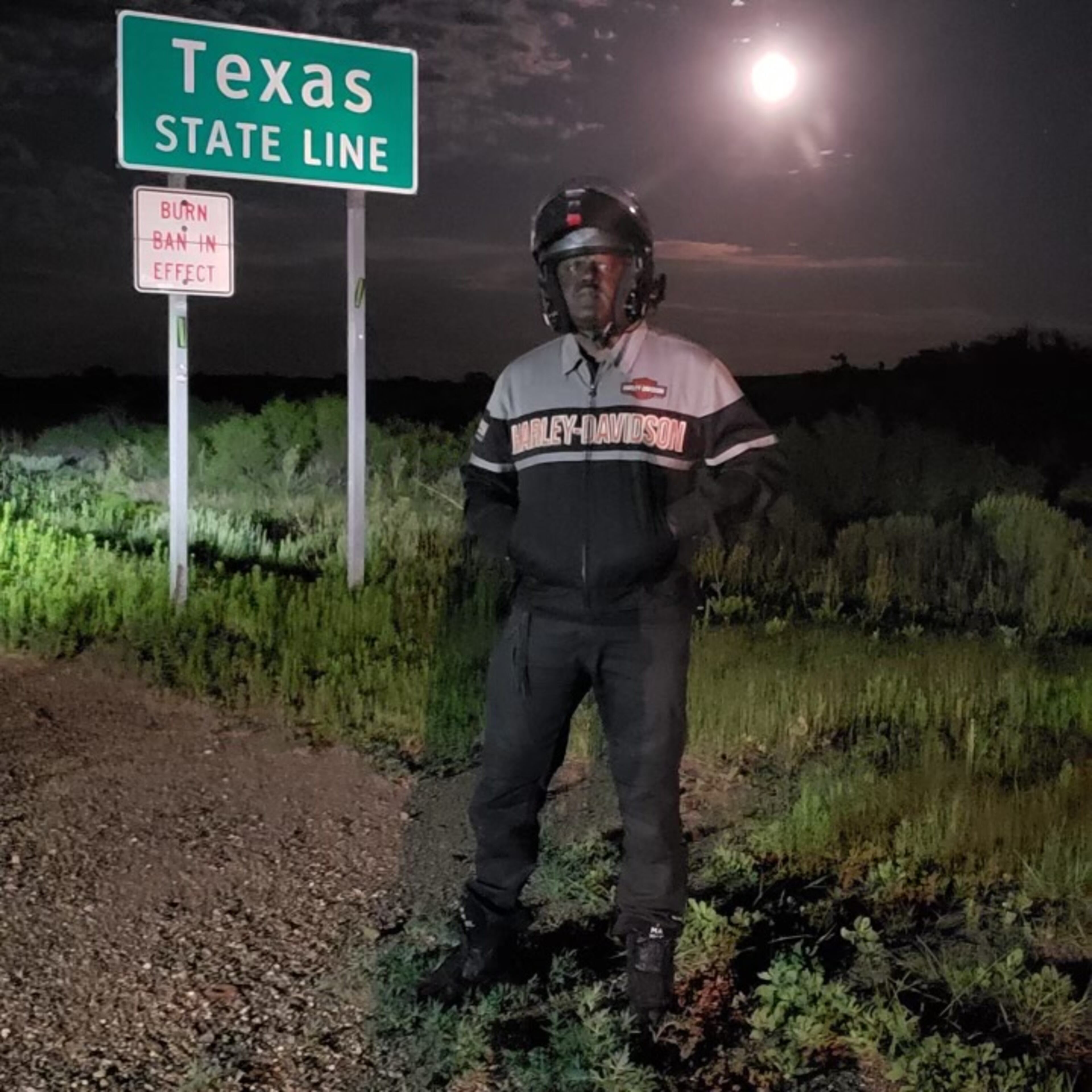 Greg Street in 2019 rode a Harley-Davidson bike cross country to the BET Awards so he could see the country. (Courtesy)