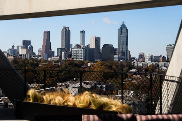 The Atlanta skyline from Forth Hotel in Atlanta on Wednesday, November 12, 2025. (Abbey Cutrer/AJC)