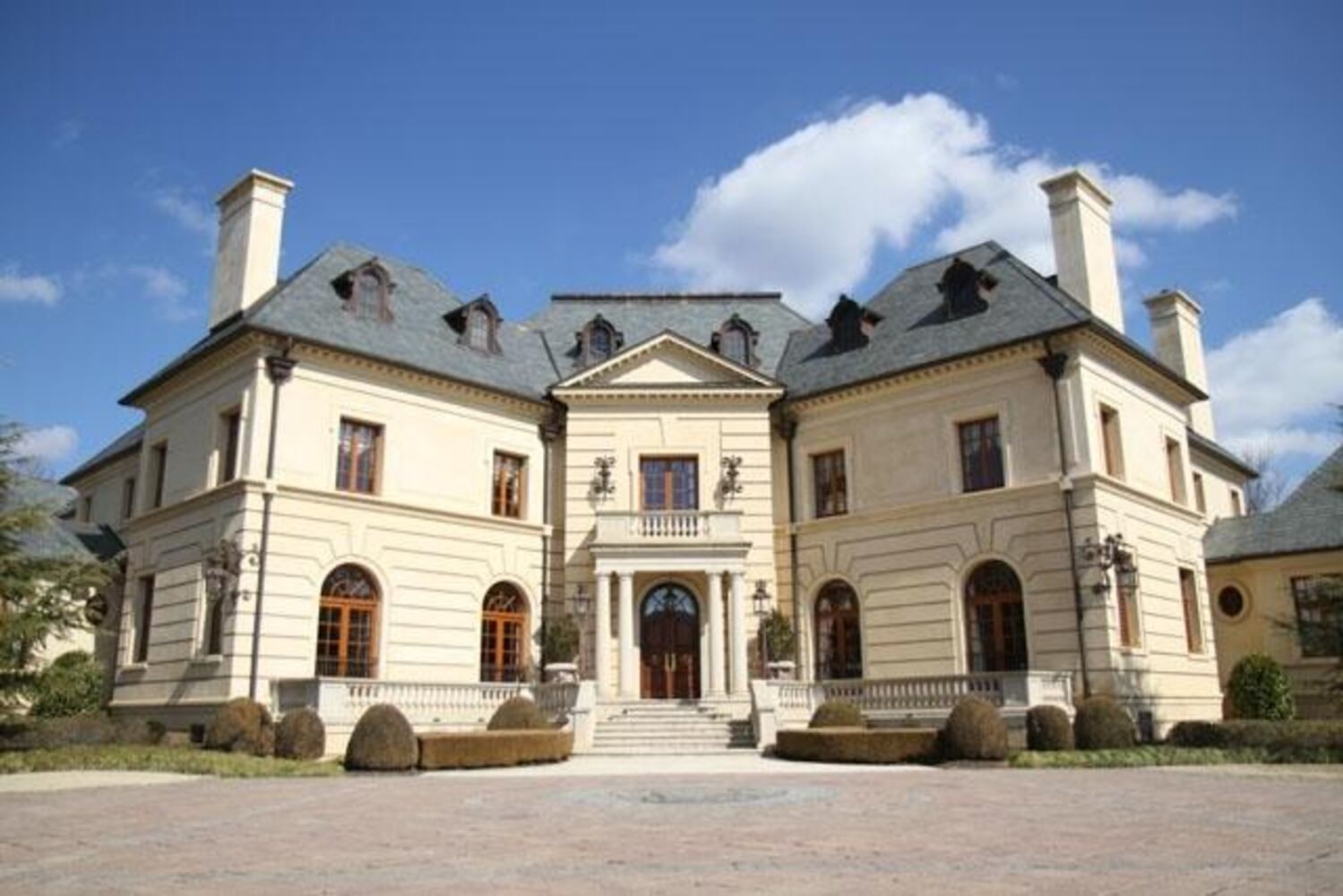 The home took three years to build and was completed in 2006. It sits on 72 acres and includes a four acre lake. It cost nearly $50 million to build.