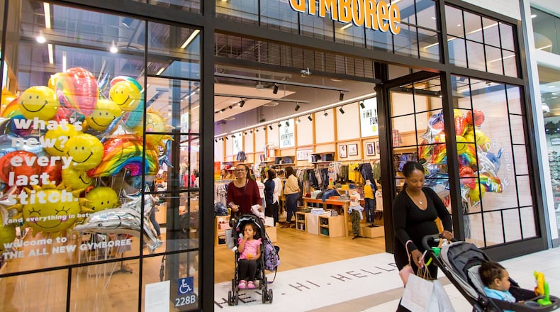 Gymboree's new look after its "brand refresh."