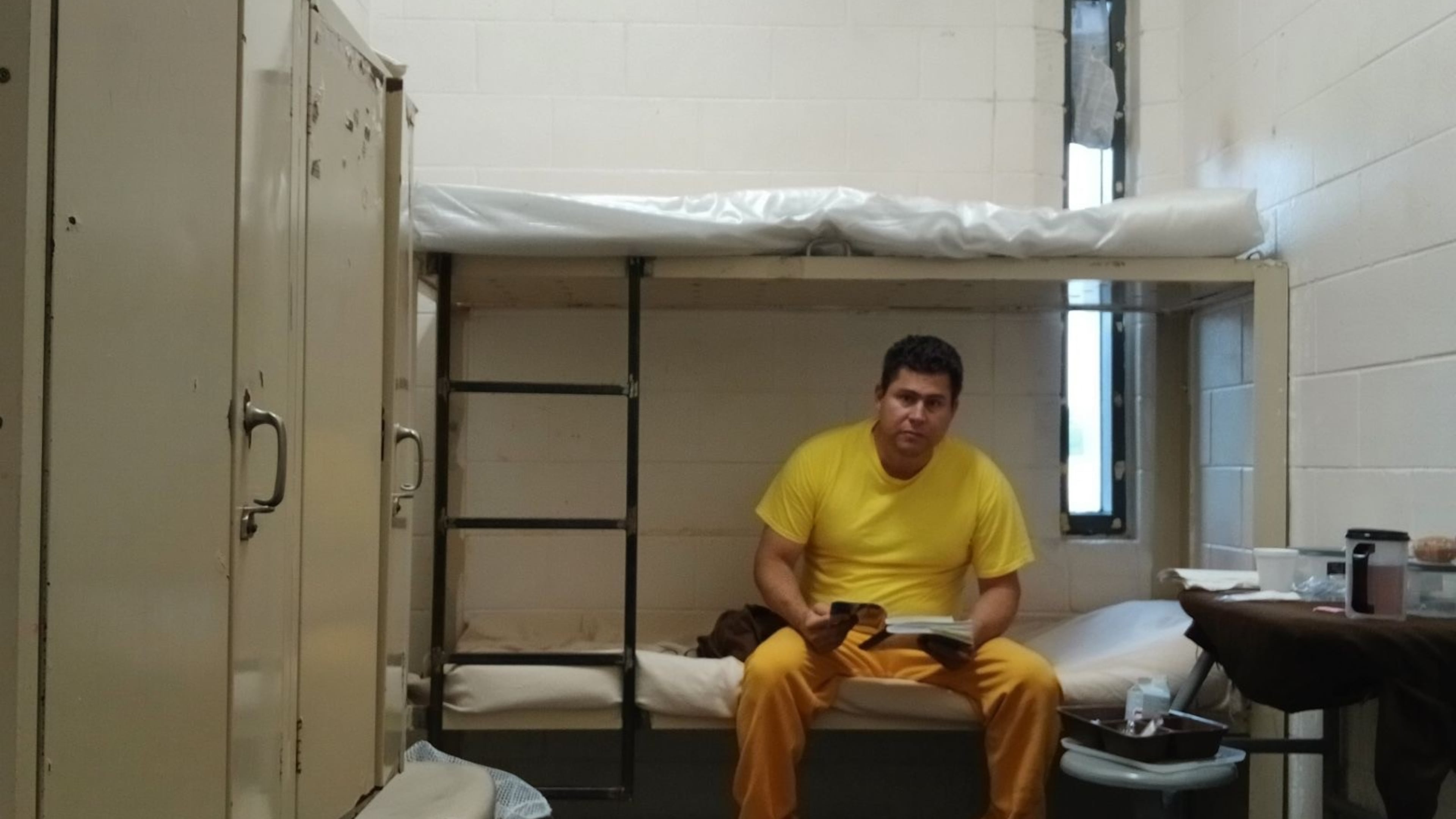 Mario Guevara, detained at the Folkston ICE Processing Center near the Florida border. (Courtesy of Mario Guevara)