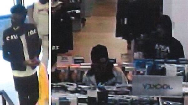Surveillance video captured the suspects inside the Macy's store.