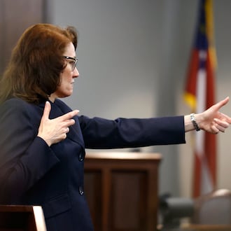 In 2021, prosecutor Linda Dunikoski secured murder convictions against the three men who chased down Ahmaud Arbery as he jogged in a Brunswick-area neighborhood. (Octavio Jones/Pool/Getty Images/TNS)