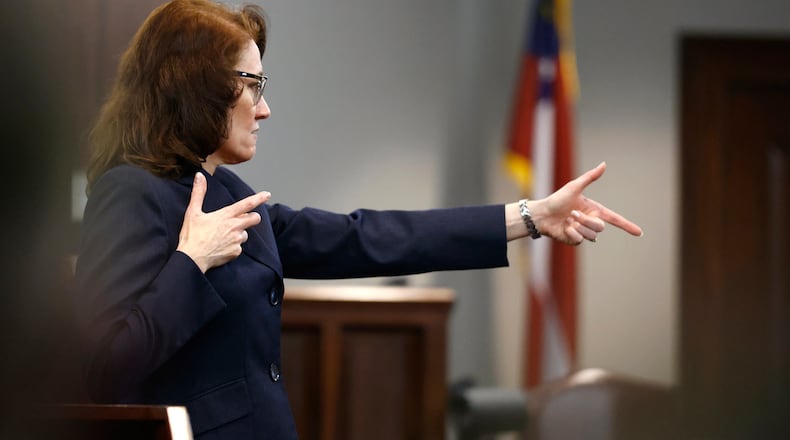 In 2021, prosecutor Linda Dunikoski secured murder convictions against the three men who chased down Ahmaud Arbery as he jogged in a Brunswick-area neighborhood. (Octavio Jones/Pool/Getty Images/TNS)