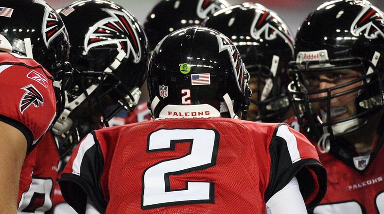 The Falcons will be on WSB-TV and ESPN at the same time tomorrow night. CREDIT: ajc.com