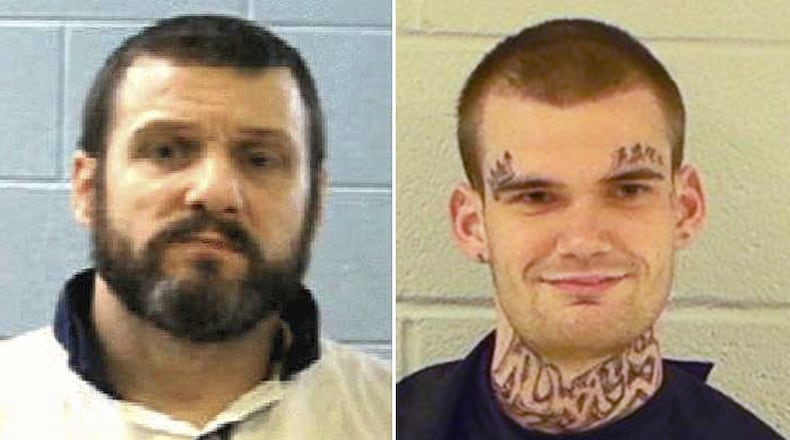 Donnie Russell Rowe (left) and Ricky Dubose are both escaped inmates accused of shooting and killing two Georgia correctional officers in Putnam County.