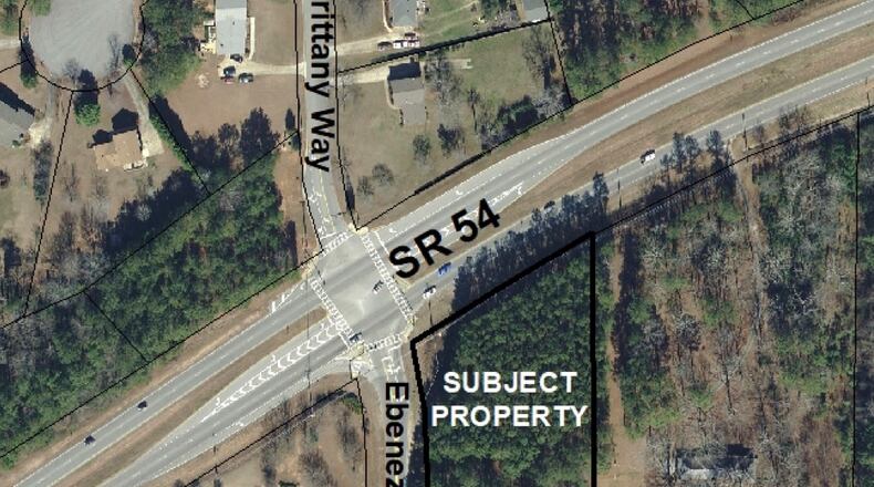 A two-story medical/office building is planned for the corner of Ga. 54 and Ebenezer Road. Courtesy Fayette County