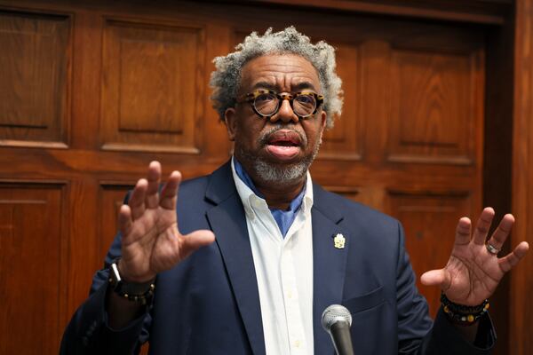 The AJC's Ernie Suggs, seen here at the Clark Atlanta University Art Museum in February. (Jason Getz/AJC)
