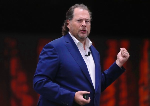 Marc Benioff is the CEO of the software giant Salesforce. (Jim Wilson/The New York Times)