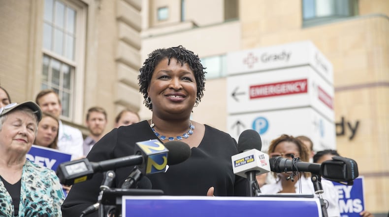 Stacey Abrams is the Democratic nominee for governor.  (ALYSSA POINTER/ALYSSA.POINTER@AJC.COM)