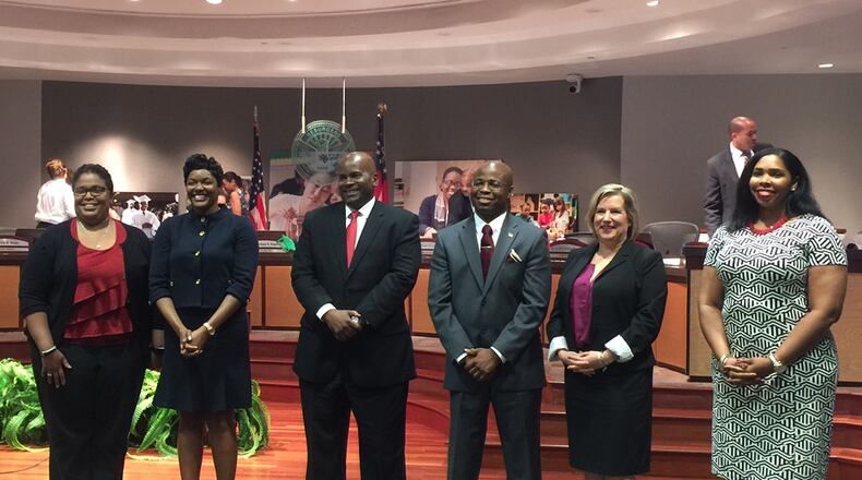 New Atlanta school principals were introduced at a June 6 school board meeting. Molly Bloom/AJC