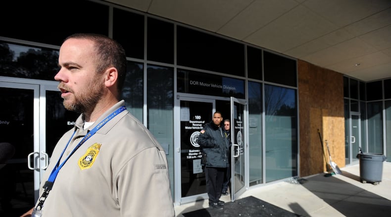 Georgia Department of Revenue’s chief investigator Josh Waites (left) resigned while under investigation for falsifying his resume. The special investigations office Waites led is also being investigated by the Inspector General for how it spent money seized from investigations. DAVID TULLIS / AJC