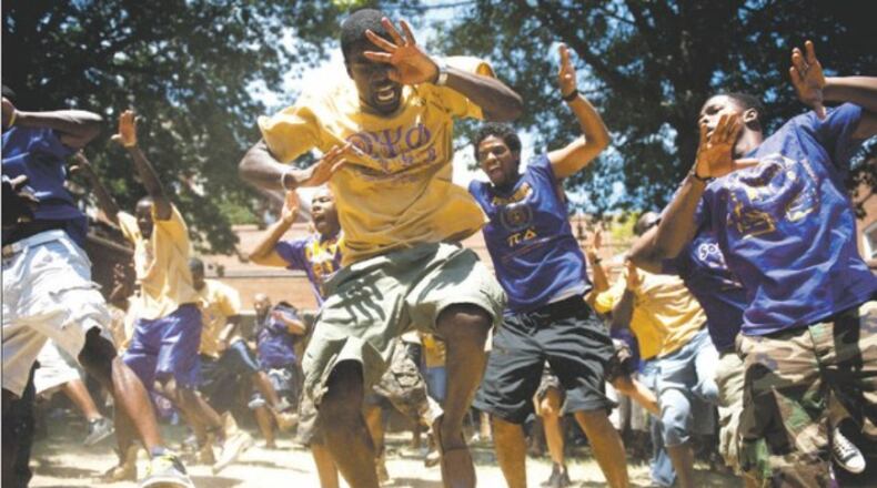 Anthony Kadri and the Zeta Theta Chapter of Omega Psi Phi Fraternity Inc. marching at Howard University for the Fraternity's Centennial University. Kadri was elected the 43rd Second Vice Grand Basileus of the Omega Psi Phi Fraternity, Inc. in 2014.