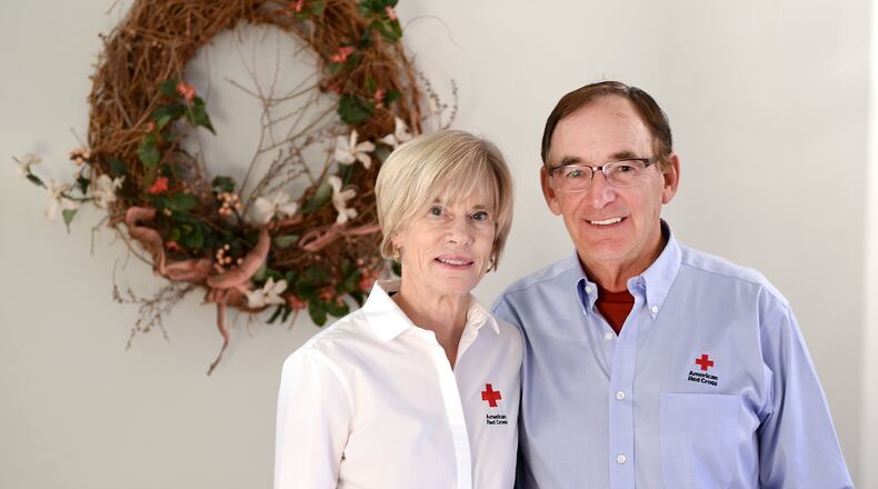 Janet and Chuck Boehme at their Spokane Valley home. Both are retired and volunteer much of their spare time to the Red Cross. (Jesse Tinsley/The Spokesman-Review/TNS)