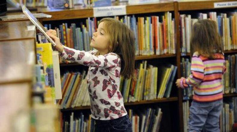 Busy Marietta library. CONTRIBUTED