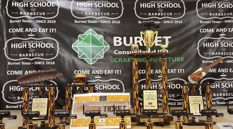 Teams competing in the State of Texas High School Barbecue Cook-off do so in 12 categories, from brisket and ribs to potato salad and sauce. (State of Texas High School Barbecue Cook-off)