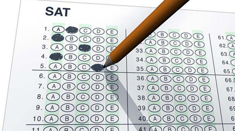 SAT test results were released Thursday, Oct. 25. CONTRIBUTED