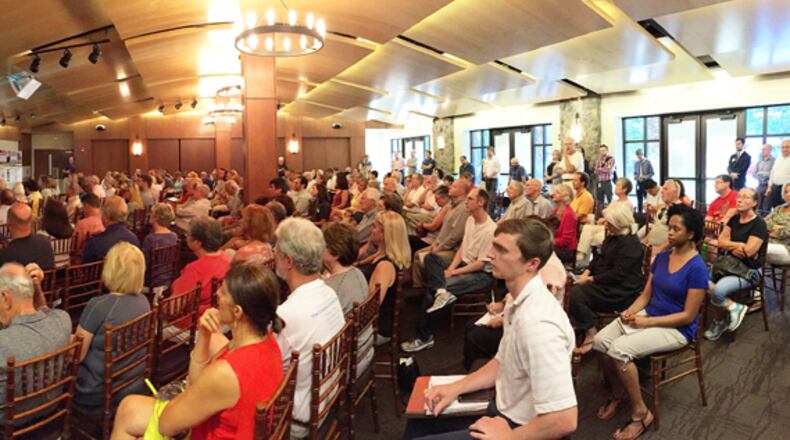 Sandy Springs residents participate in a July 20 public meeting for the Next Ten Comprehensive Land Use Plan. CITY OF SANDY SPRINGS