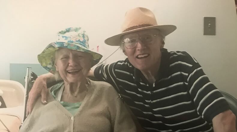 Colette Harben had been having daily visits from her son, Steve Harben, at Northside Gwinnett Extended Care Center. Because of concerns about coronavirus, the center is among several long-term care facilities in Georgia now restricting visitors.
