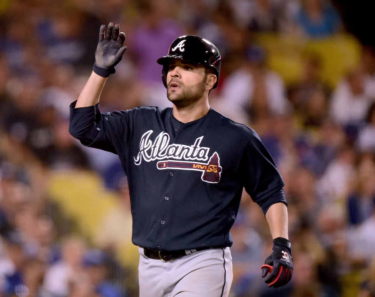 Photos: Braves pitcher Jaime Garcia hits grand slam against Dodgers