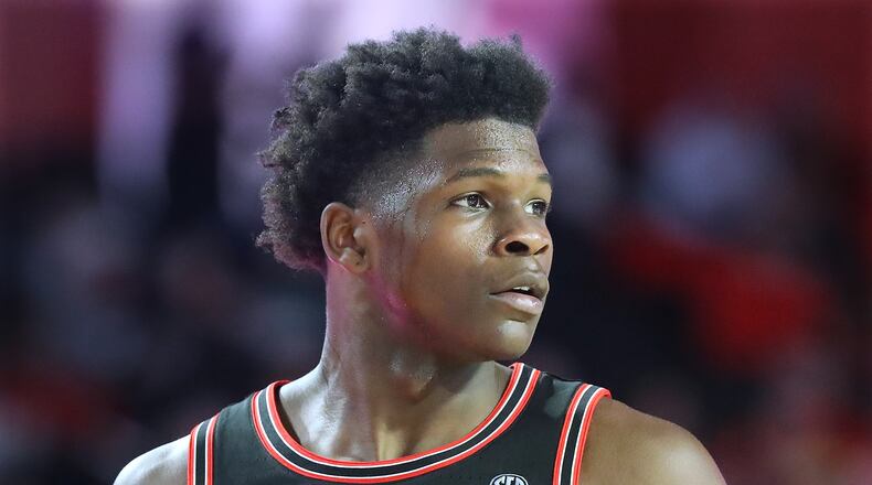 Georgia guard Anthony Edwards. AJC file photo