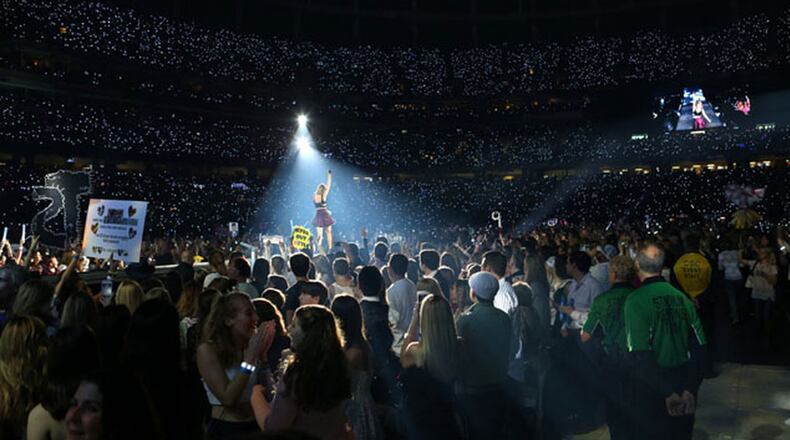 Taylor Swift brought more than 55,000 fans to the Georgia Dome in October. Photo: Robb D. Cohen/www.RobbsPhtos.com.