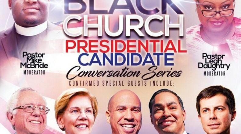 Five White House hopefuls will arrive in Atlanta on Friday and Saturday to headline an event organized by black church leaders.