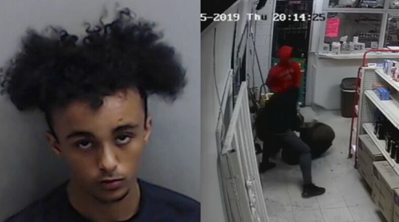 Attila Balogh (left) is accused of being one of three men who beat a store clerk during a robbery in early December.