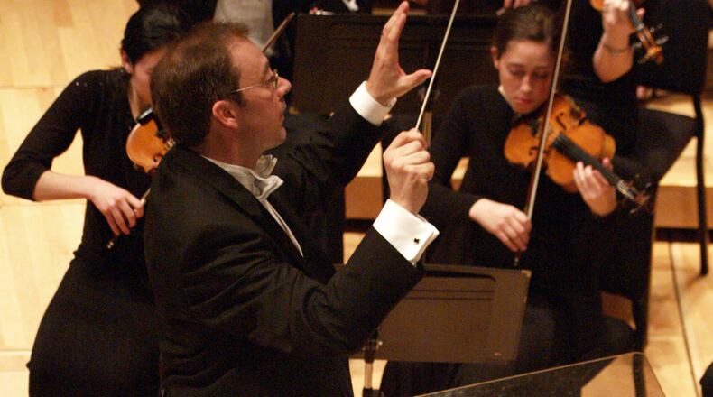 Richard Prior, shown here conducting the Emory University Symphony Orchestra, will conduct the ATL Symphony Musicians on Tuesday night at Dunwoody United Methodist Church. CONTRIBUTED