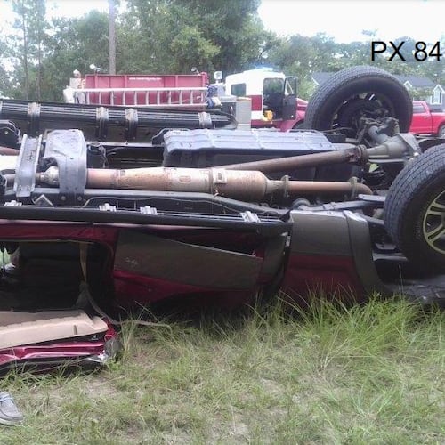 Litigation against Ford Motor Co. over the deaths of Herman and Debra Mills after a crash in southwest Georgia in August 2022 included photographs of the couple's 2015 Ford F-250 Super Duty truck. Ford has settled the case after a $2.5 billion jury verdict. (Courtesy of the Mills family)